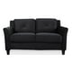 Lifestyle Solutions Taryn Black Ready to Assemble Loveseat – image 1 sur 2