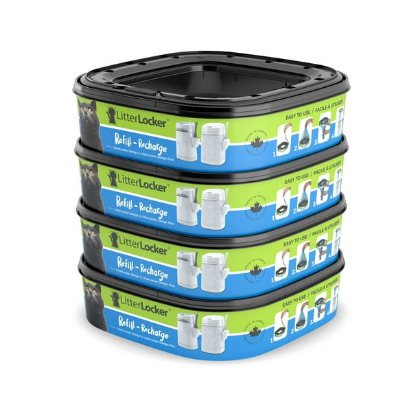 LitterLocker Cat Litter Disposal Refill 4, Locks in litter odour