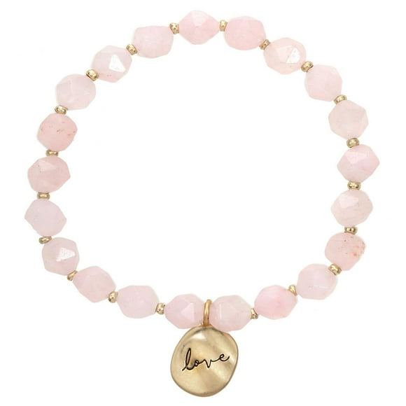 Luxury Designs Healing Stone Rose Quartz Love Bracelet