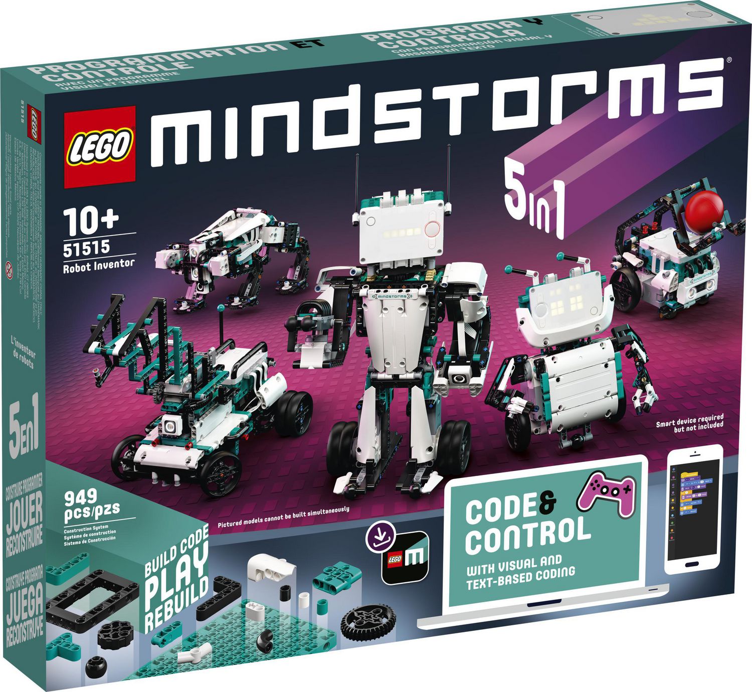 LEGO MINDSTORMS Robot Inventor Toy Building Kit 949 Pieces