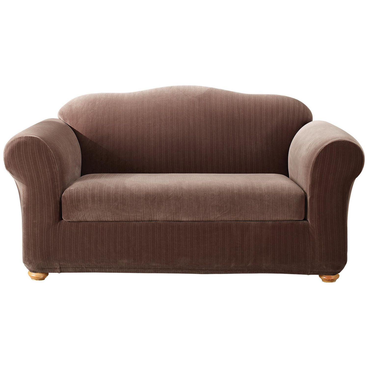 Sure Fit Stretch Pinstripe Loveseat Slipcover Walmart Canada