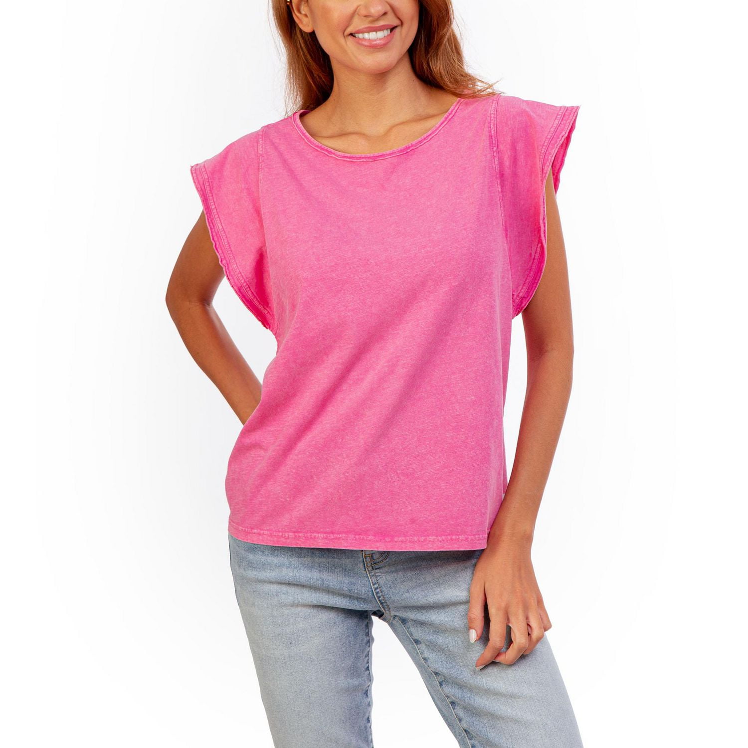 Jordache Women's Flutter Tee