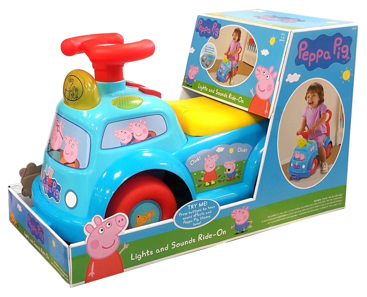 Peppa pig lights and sounds sales ride on