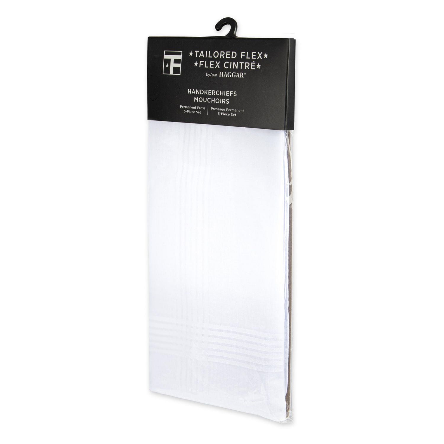 Tailored Flex by Haggar Men's Handkerchiefs 5-Pack, One Size