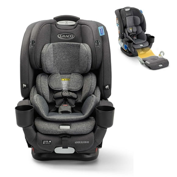 Graco 4Ever DLX Grad 5-in-1 Convertible Car Seat | Versatile, Comfortable, and Safe for Babies through Preteens | 1.8-54 kg (4-120 lb)