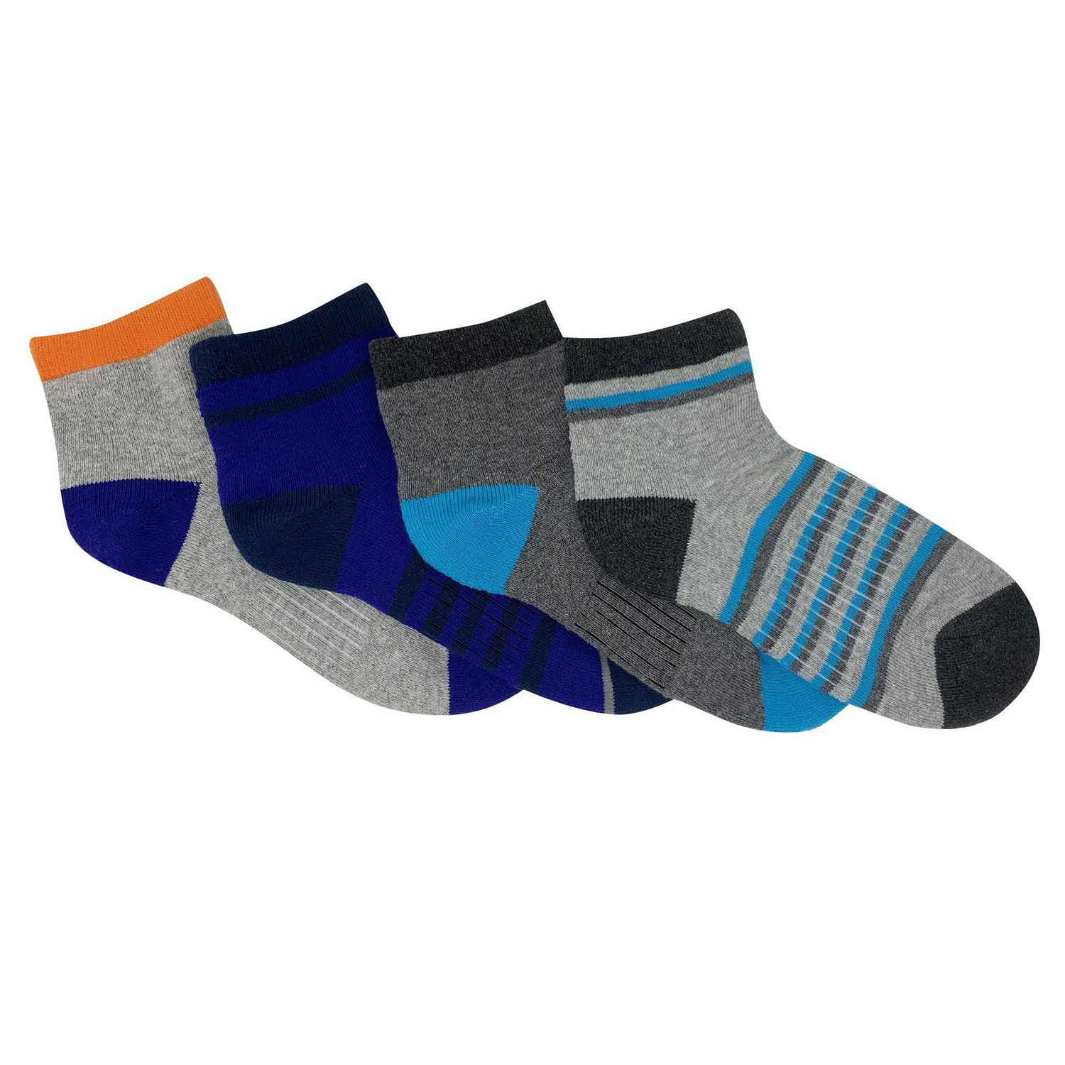 George Boys' Low-Cut Socks 20-Pack, Sizes 11-2: 3-9