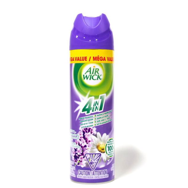 Air Wick Air Freshener, Aerosol Spray, Lavender and Chamomile, Mega 510g, Eliminate Odors