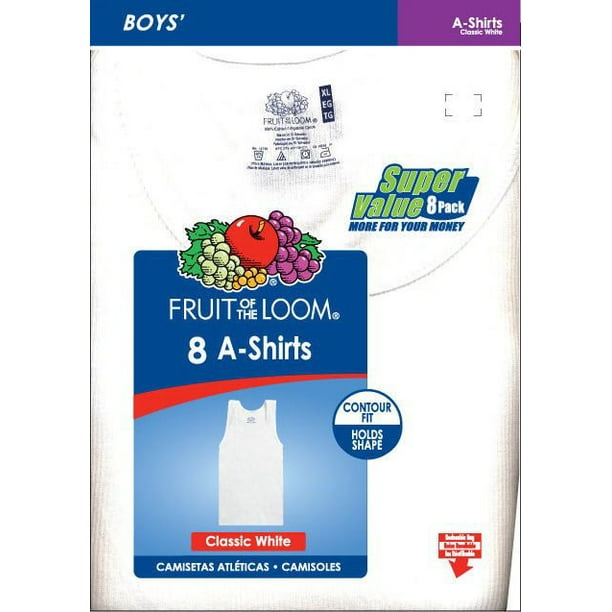 Camisole coton Fruit of the Loom, packet de 8