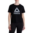 thumbnail image 1 of Reebok Women's Infinity Short Sleeve Cropped Jersey Tee, 1 of 4