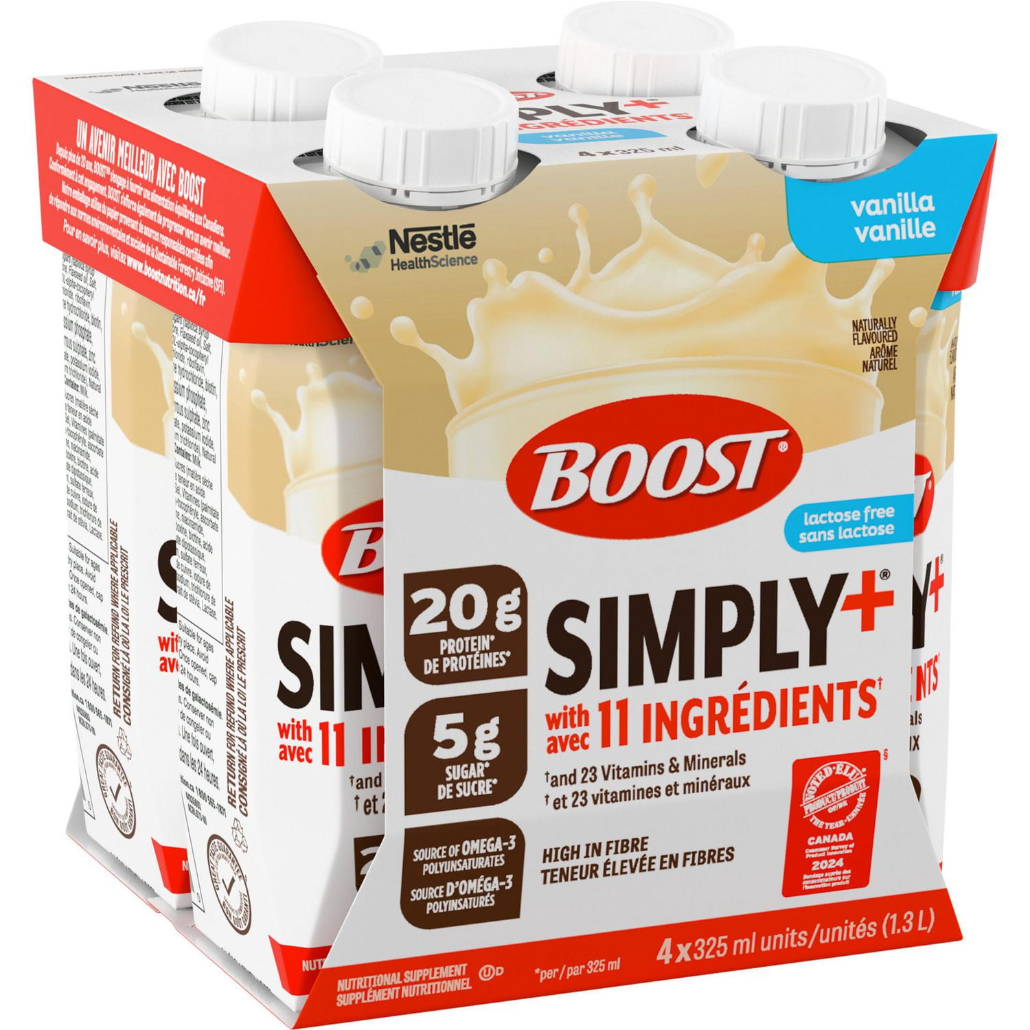 Vanilla Lactose Free Nutritional Shake, x 325 ml