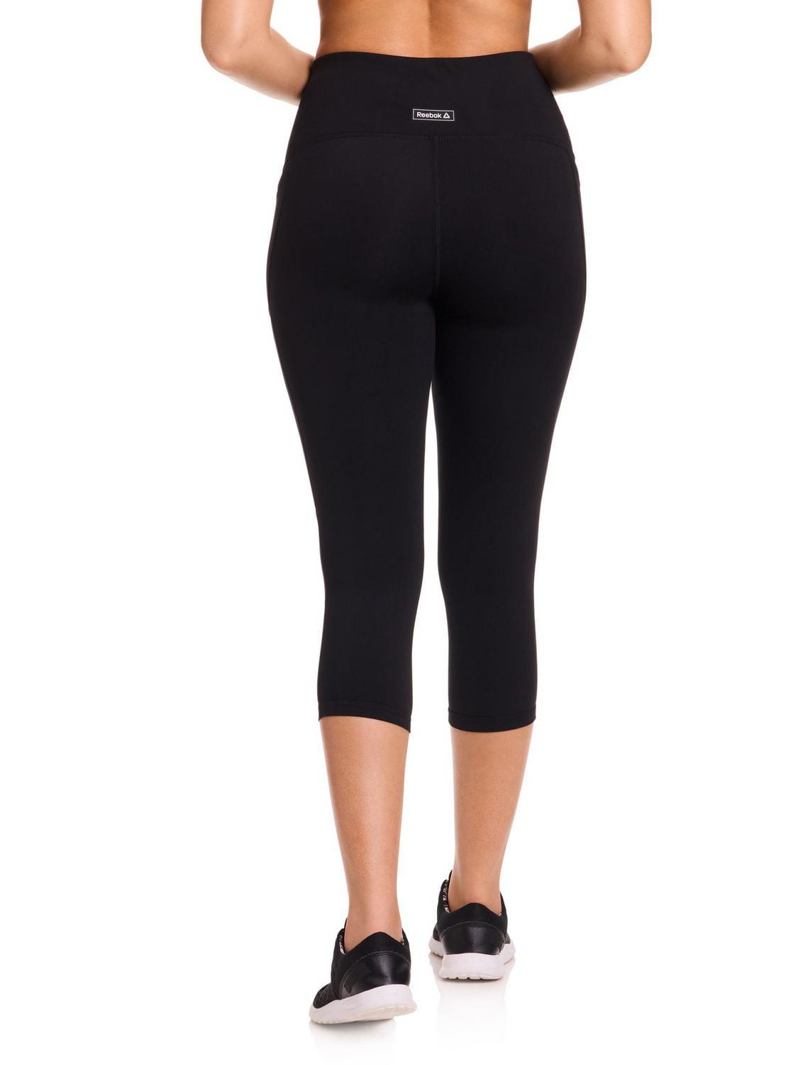 Reebok Legging capri taille haute On the Run avec entrejambe de 20 po pour femmes avec poches