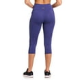 thumbnail image 4 of Reebok Women’s On the Run High-Rise 20” Inseam Capri Leggings with Pockets, 4 of 6