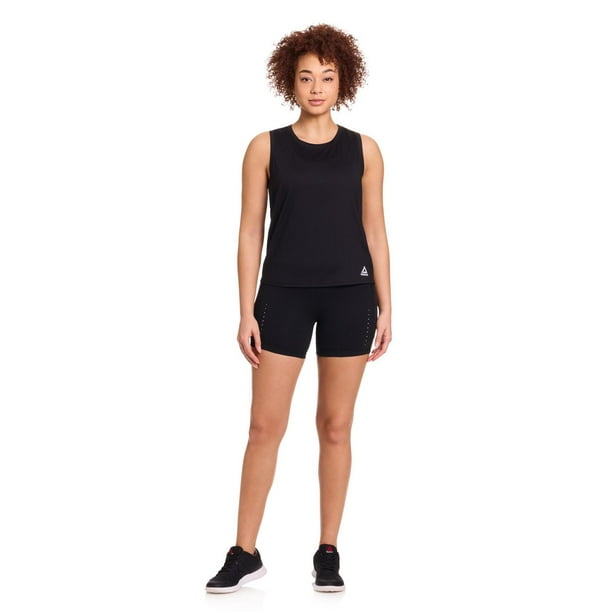 Reebok Women’s On the Run High-Rise 5” Inseam Biker Shorts with Pockets ...
