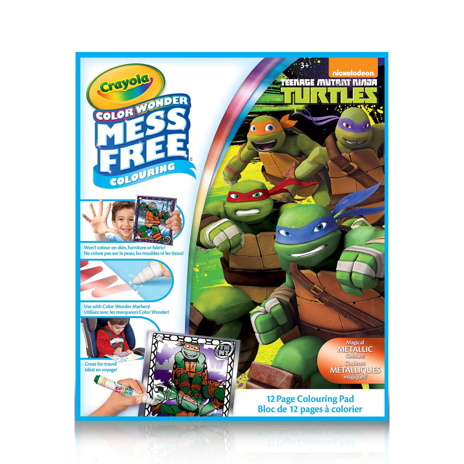 Crayola Teenage Mutant Ninja Turtles and Metallic Color Wonder Book ...