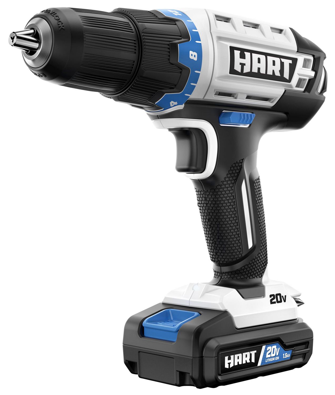 HART 20 Volt Cordless 2 Piece 1 2 inch Drill and Impact Driver