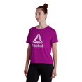 thumbnail image 2 of Reebok Women's Infinity Short Sleeve Cropped Jersey Tee, 2 of 4