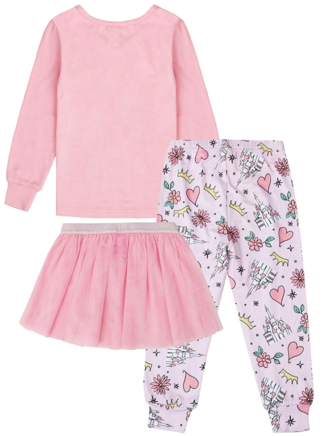 Disney Princesses Three-Piece pajama Set for Girls