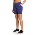 thumbnail image 2 of Reebok Short de motard taille haute Reflex avec entrejambe de 7 po pour femmes avec poches, 2 of 5