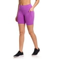 thumbnail image 2 of Reebok Women’s ‘Reflex’ High-Rise 7” Inseam Biker Shorts with Pockets, 2 of 5