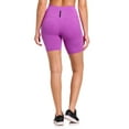 thumbnail image 5 of Reebok Women’s ‘Reflex’ High-Rise 7” Inseam Biker Shorts with Pockets, 5 of 5
