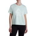thumbnail image 1 of Reebok Women's Infinity Short Sleeve Cropped Jersey Tee, 1 of 4