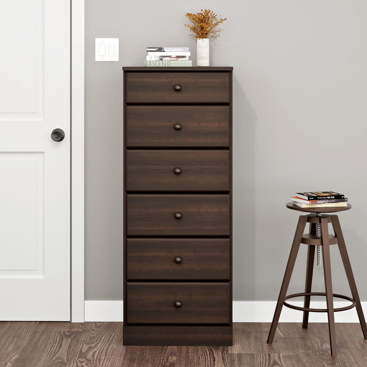 Prepac Astrid Espresso Drawer Tall Chest Walmartca - prepac astrid espresso drawer tall chest walmartca -