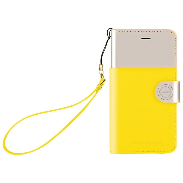 Étui pliable Catherine Malandrino pour iPhone 6/6s en jaune