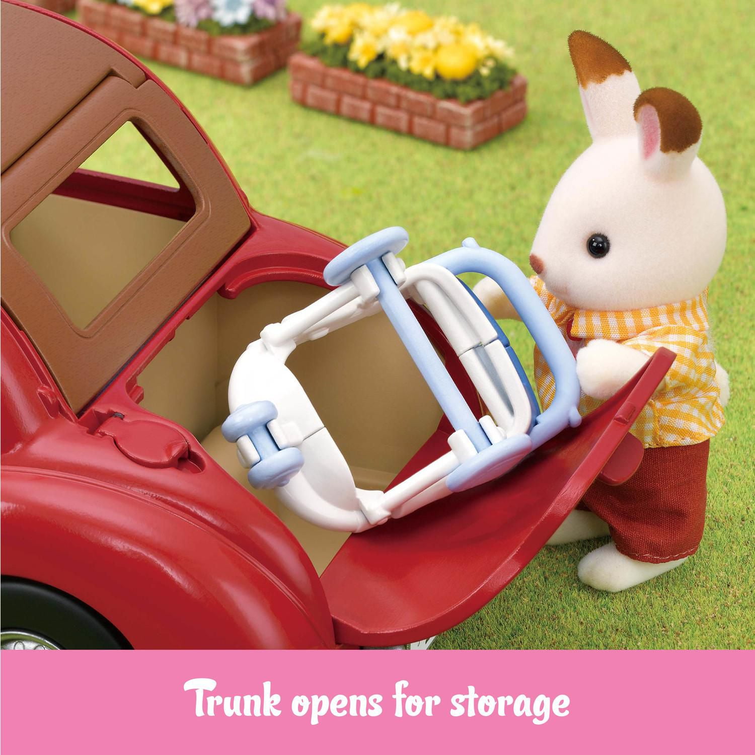 Calico Critters Family Cruising Car Toy Vehicle for Dolls with Baby Stroller Included Walmart