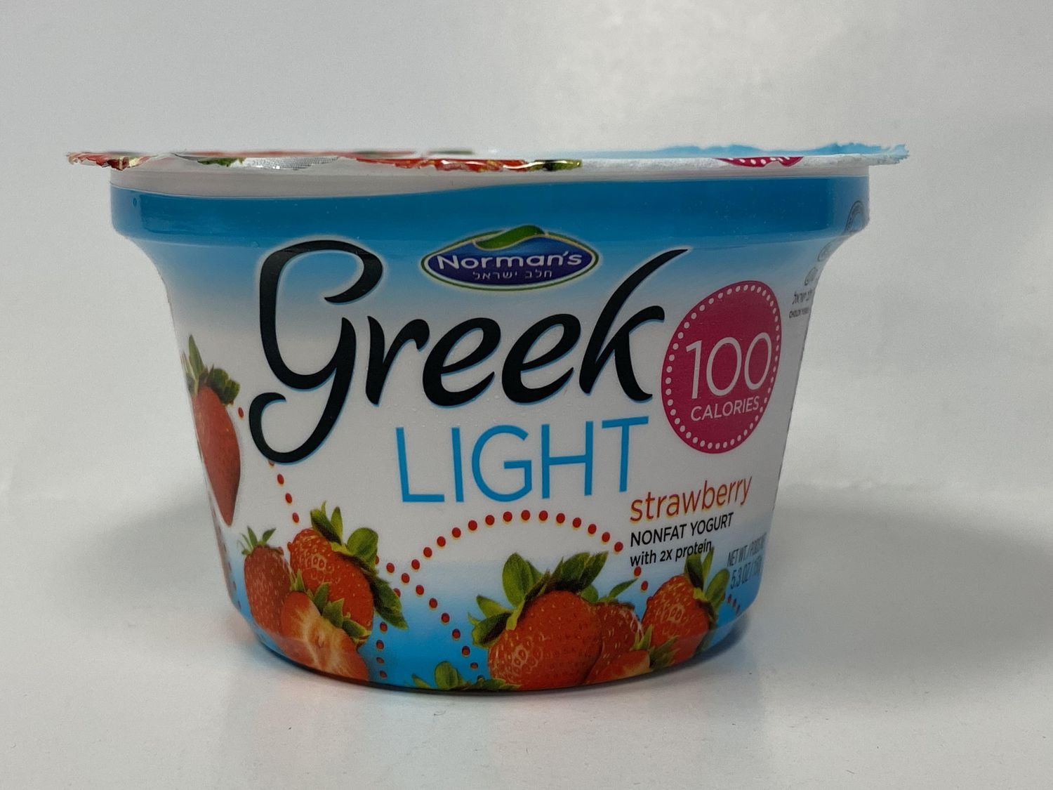 Norman's Greek Light yogurt Strawberry, Greek Light yogurt