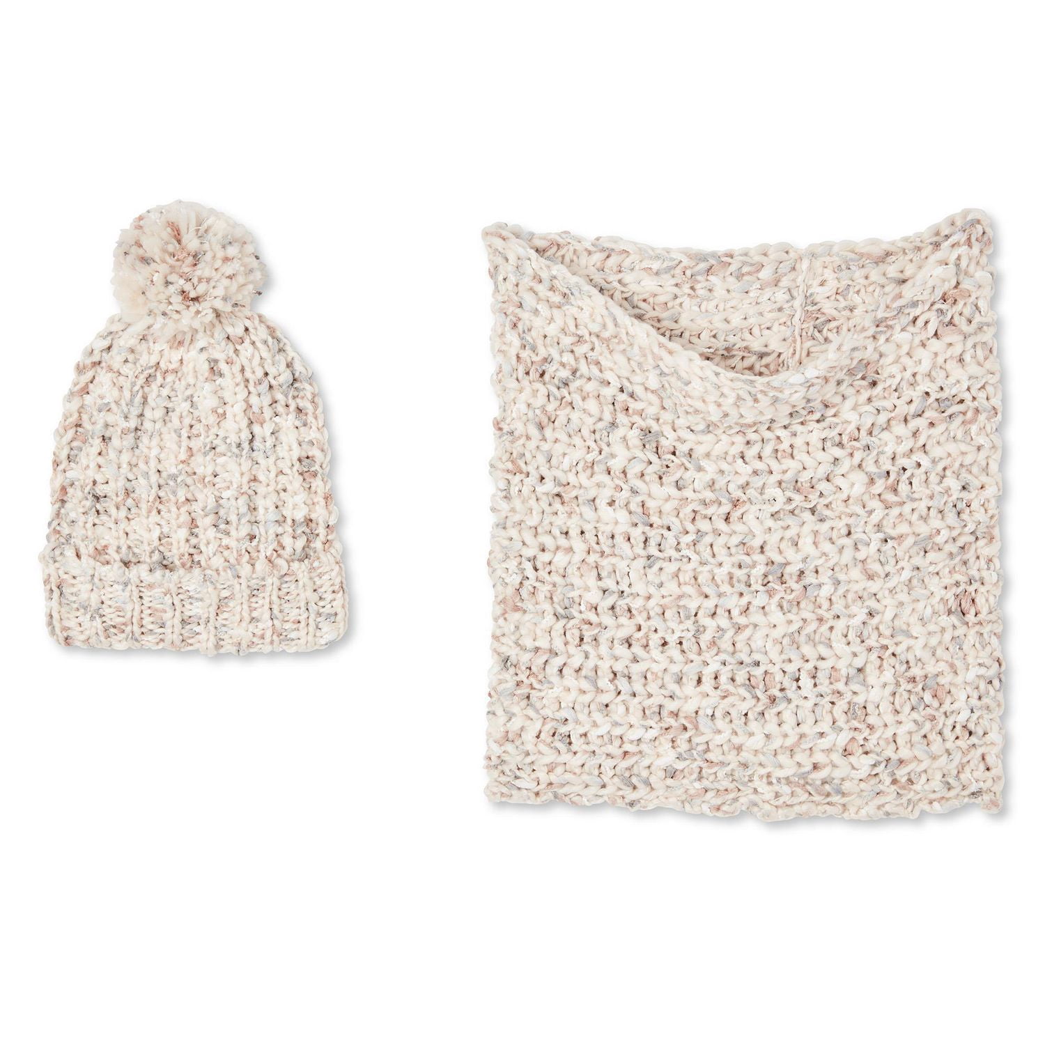 George Women’s Melange Beanie and Snood 2-Piece Set
