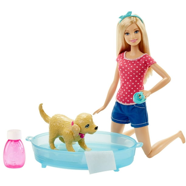 Ensemble de jeu Le bain du chiot de Barbie