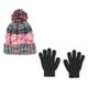 Ensemble de gants et de chapeau en tricot jaspé George pour filles – image 1 sur 1