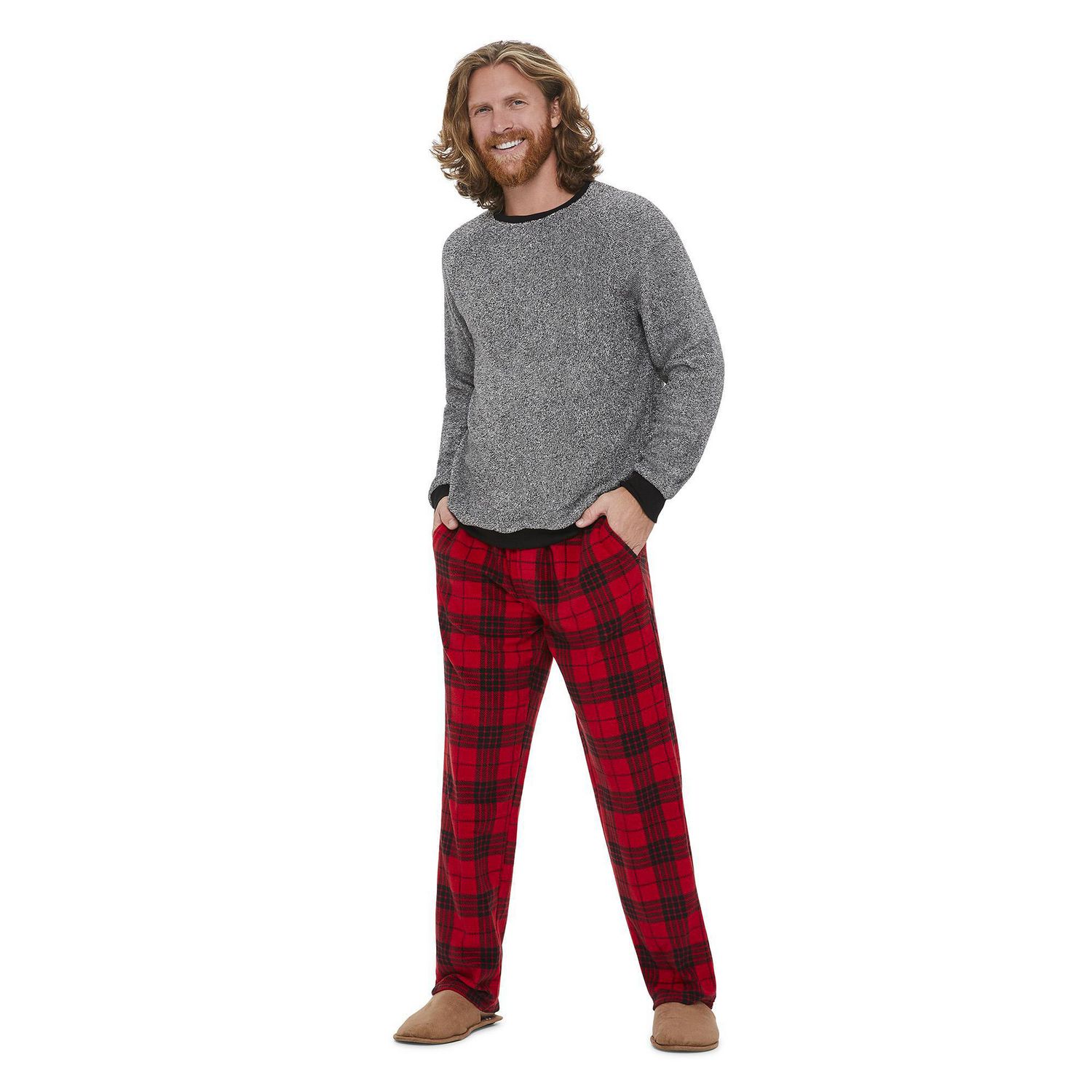 George Men's Microfleece Pajamas 2-Piece Set | Walmart Canada