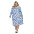thumbnail image 1 of George Plus Women's Long Sleeve Nightgown, 1 of 6