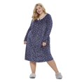 thumbnail image 1 of George Plus Women's Long Sleeve Nightgown, 1 of 6
