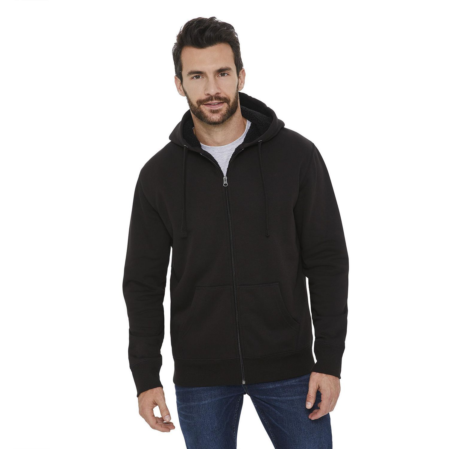 george men's sherpa hoodie