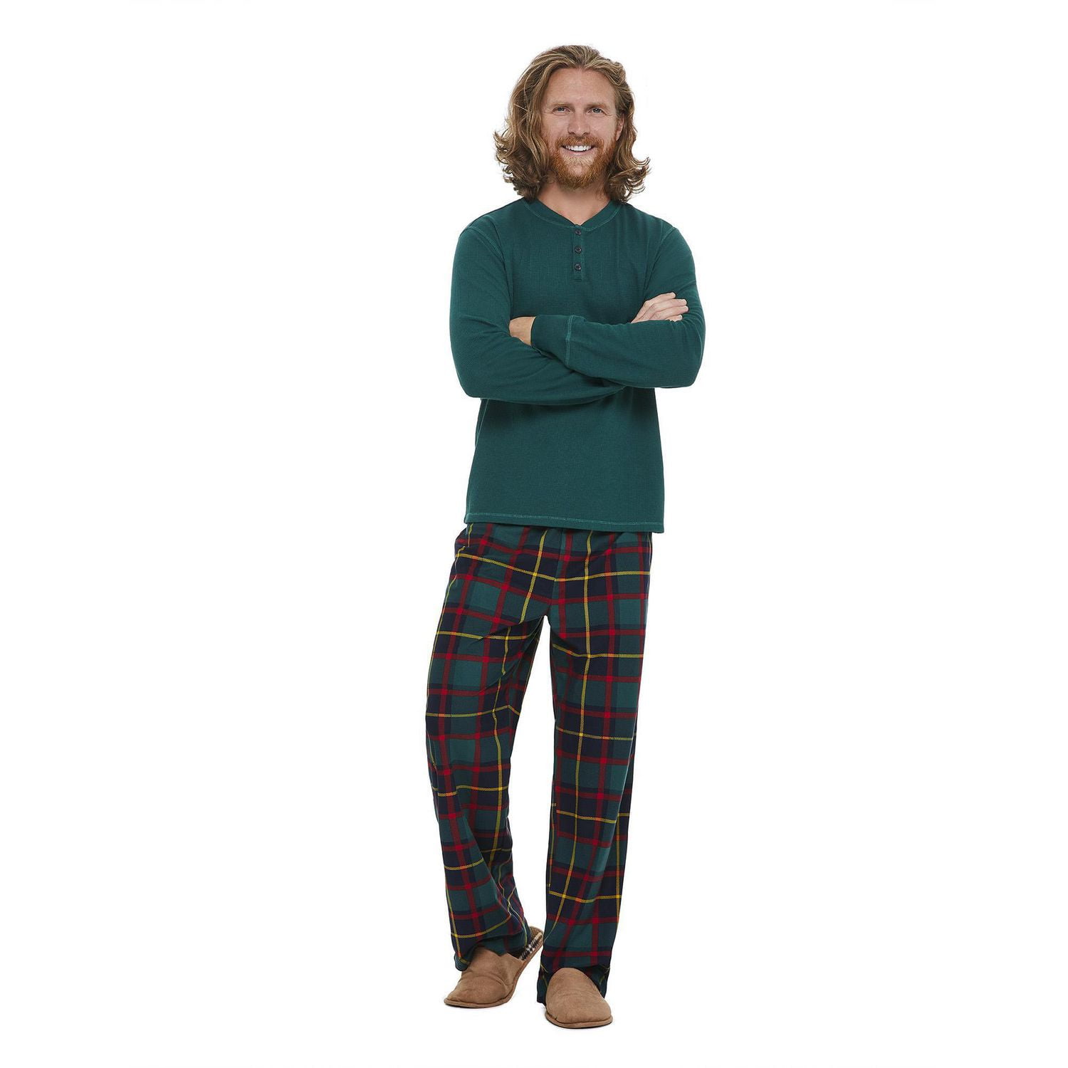 George Men's Holiday Pajamas 2-Piece Set