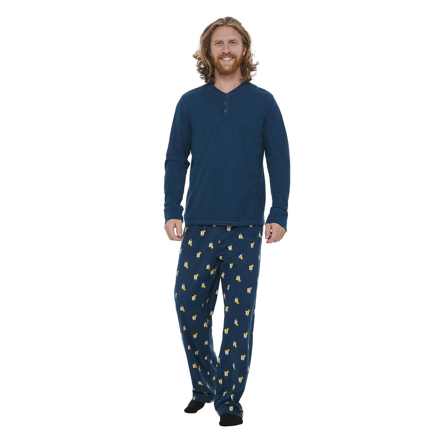 George Men's Holiday Pajamas 2-Piece Set