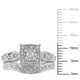 Ensemble nuptial avec diamants de 0,20 ct poids total en argent sterling de Miabella – image 3 sur 5
