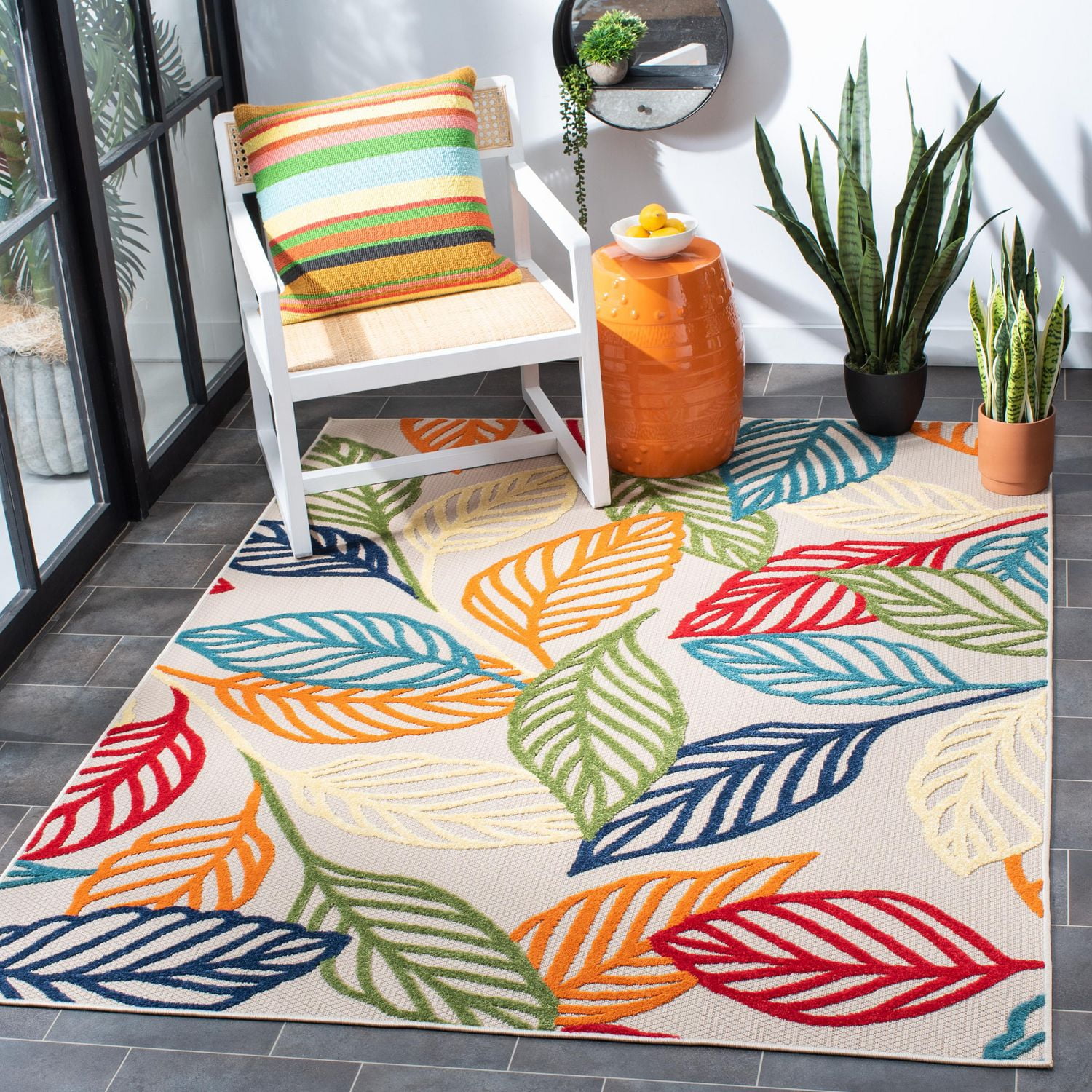 Safavieh Cabana Cohen Floral Outdoor Area Rug Walmart Canada