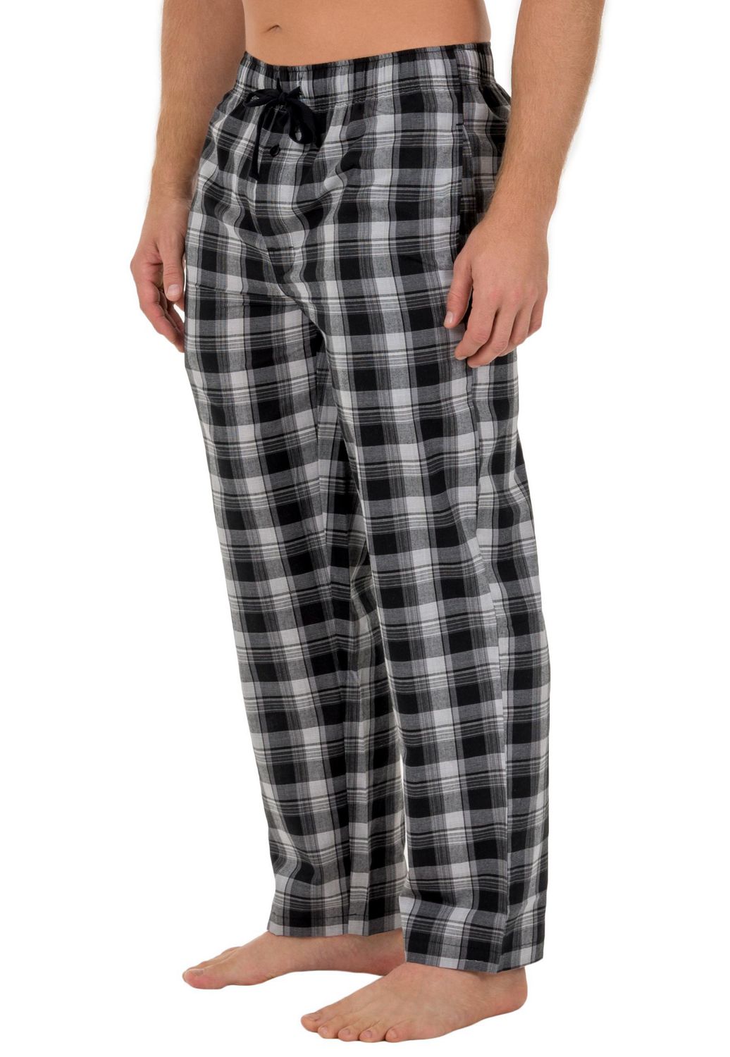 Fruit of the Loom Men's Microsanded Woven Plaid Pajama Pant