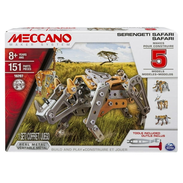 Coffret 5 modèles Safari Serengeti de Meccano