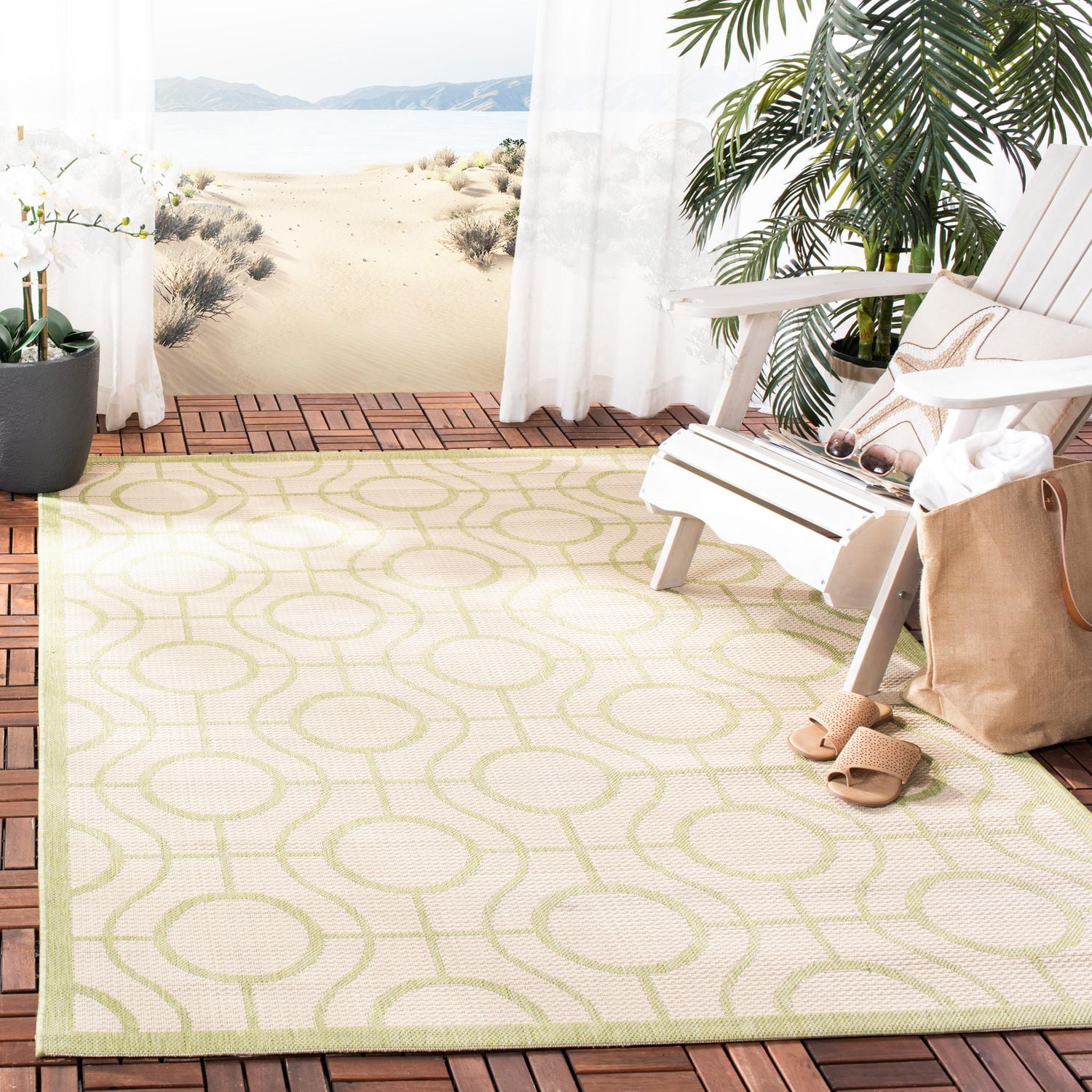 Safavieh Courtyard Brian Geometric Outdoor Area Rug Walmart Canada