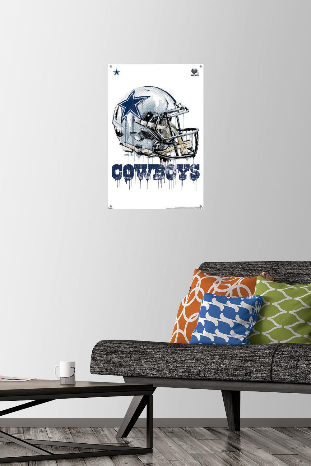 NFL Dallas Cowboys - Drip Helmet 20 Wall Poster, 22.375 x 34