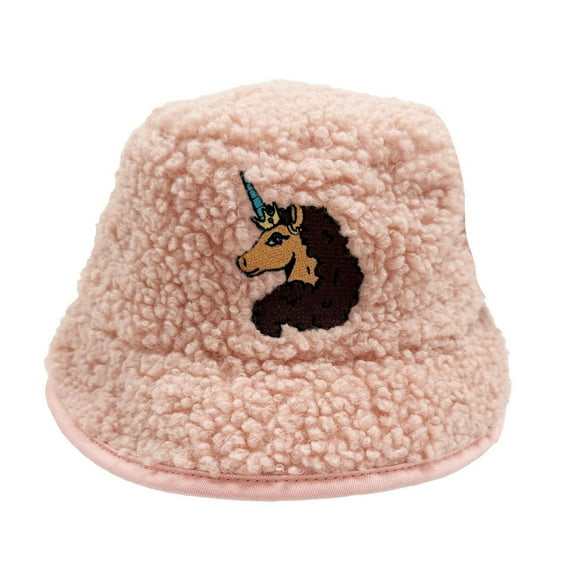 Afro Unicorn Girls Profile Bucket Hat
