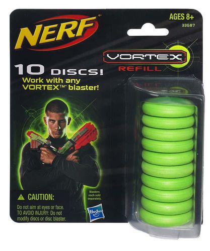 Nerf Vortex Sonic Green Proton Disc Gun FREE SHIPPING 