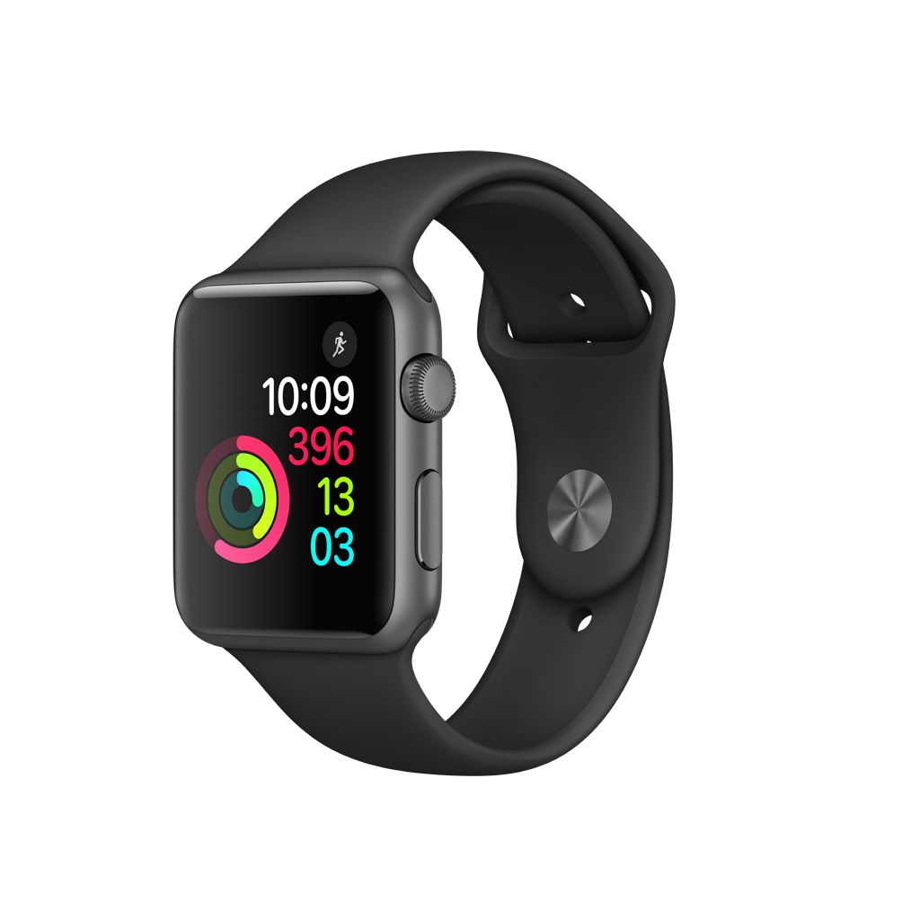 Apple Series-1 42 mm Space Grey Aluminum Case with Black Sport