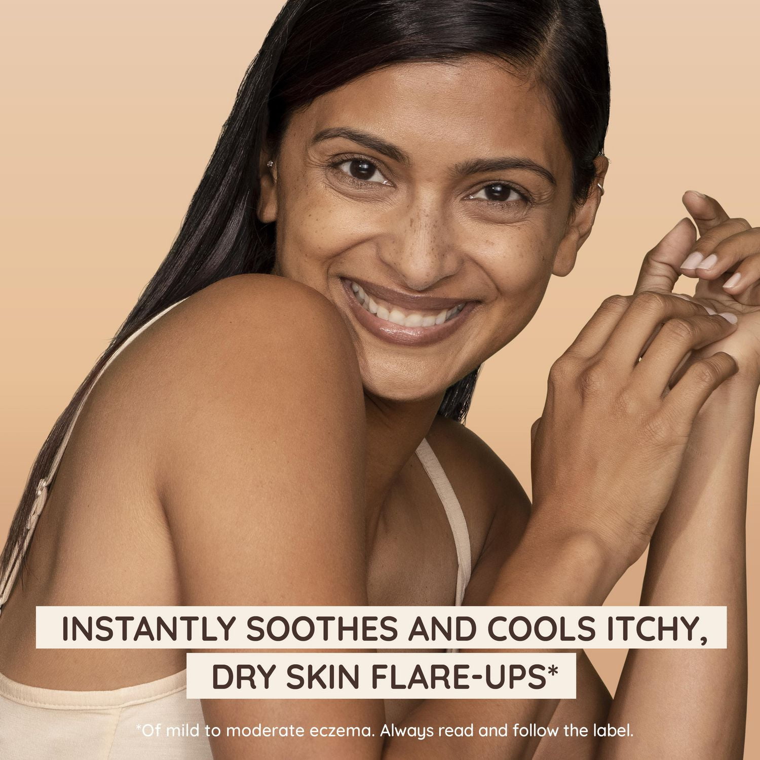 Aveeno Soin de l'eczéma, gel secours et confort, avec avoine colloïdale pour la protection cutanée, apaise et rafraîchit instantanément la peau sèche qui démange associée aux poussées d'eczéma, sans stéroïdes et sans parfum 150 mL