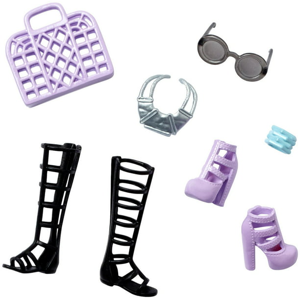 Coffret d’accessoires Vêtements de Barbie Noir et violet