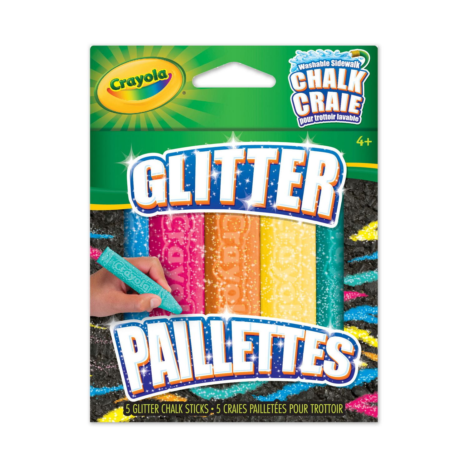 Crayola Special FX Sidewalk Chalk, Glitter Walmart Canada